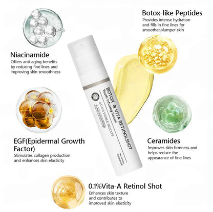 ⭐️Botox & Retinol Shot - Eraser for Deep Wrinkles, Sagging Jowls & Puffy Eyes