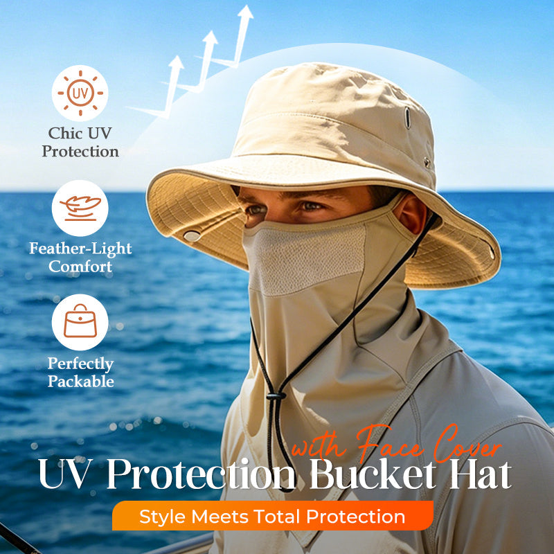 Anomasu® UV Protection Bucket Hat with Face Cover