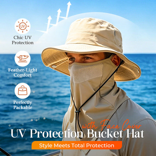 Anomasu® UV Protection Bucket Hat with Face Cover