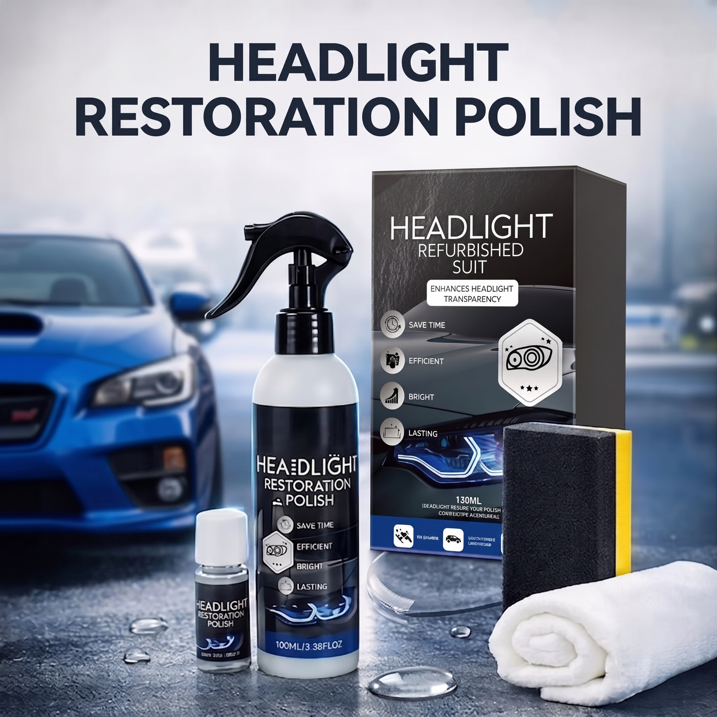 🚘🚗Anomasu® Powerful Headlight Restoration Spray | Remove Yellowing & Oxidation Instantly