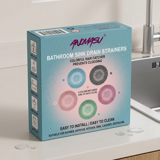Anomasu® Bathroom Sink Drain Strainers (5PCS)
