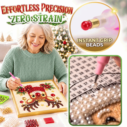 🎅🏻 Anomasu® 3D Christmas Pearl Craft Kit – Relaxing DIY Holiday Art