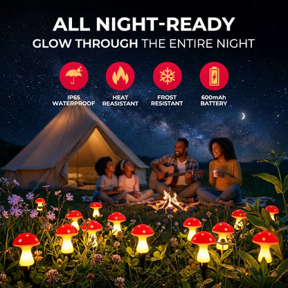 Anomasu® Mushroom Solar Garden Lights