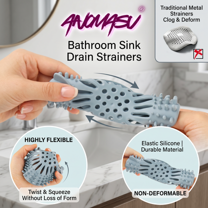 Anomasu® Bathroom Sink Drain Strainers (5PCS)