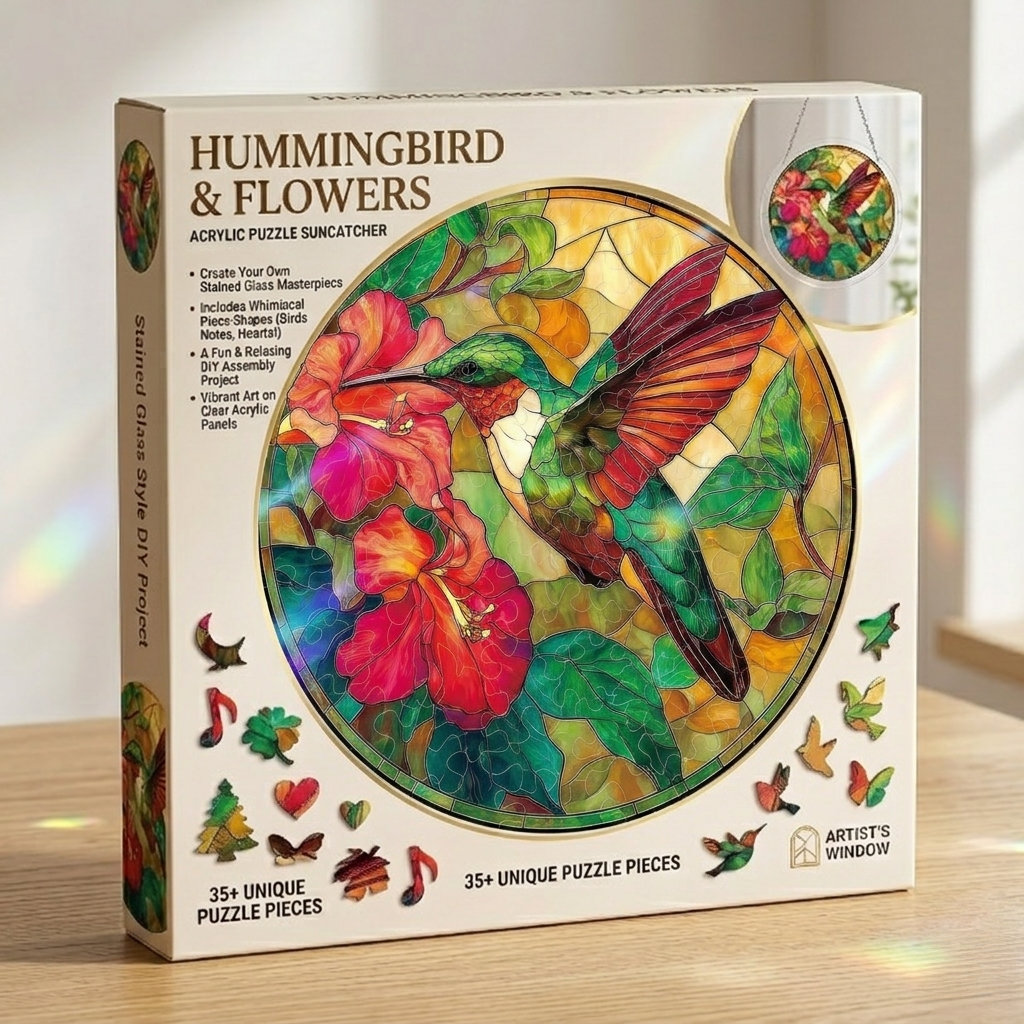 💐Anomasu® Acrylic Jigsaw Puzzle Suncatcher☀️