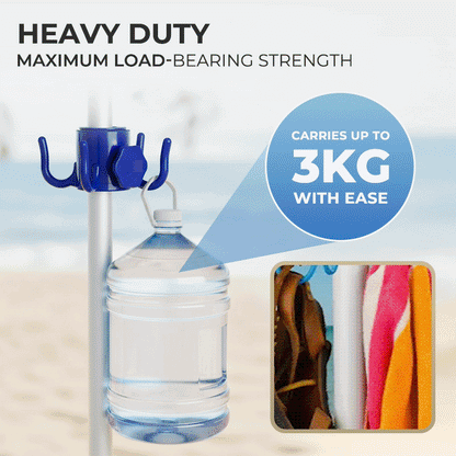 Anomasu® Easy-Hang 360° Beach Umbrella Organizer Hook 2Pcs