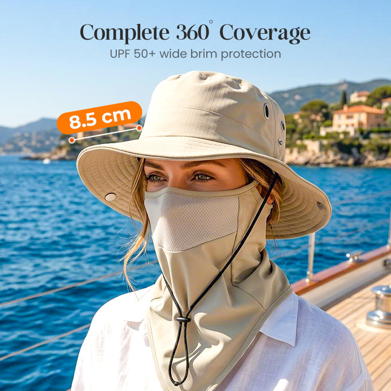 Anomasu® UV Protection Bucket Hat with Face Cover