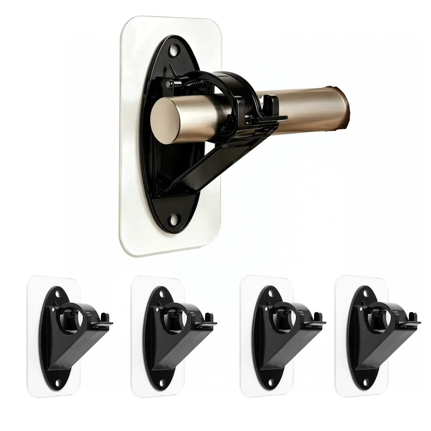 ⭐️Anomasu® New Self Adhesive Rod Brackets, No Drill Needed Curtain Rod Holders