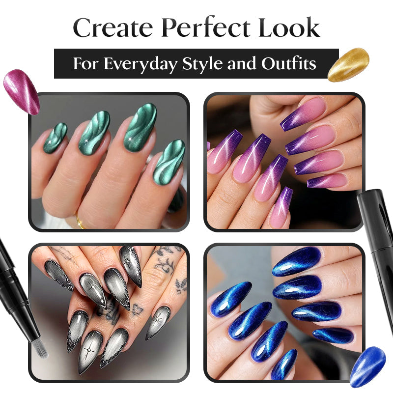 Anomasu® One Step Cat Eyes Nail Gel Pen Set