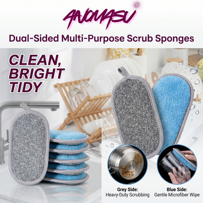 Anomasu® Dual-Sided Multi-Purpose Scrub Sponges (6PCS)