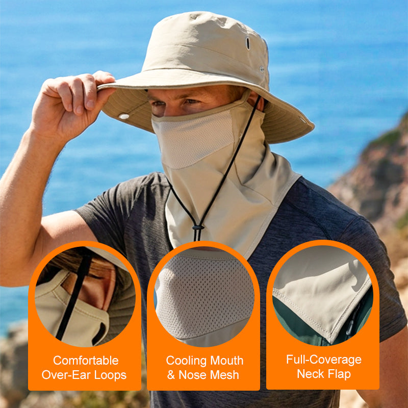 Anomasu® UV Protection Bucket Hat with Face Cover