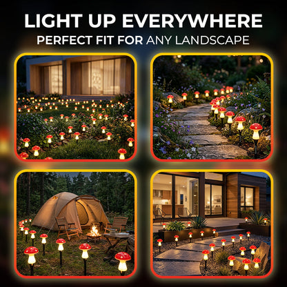 Anomasu® Mushroom Solar Garden Lights