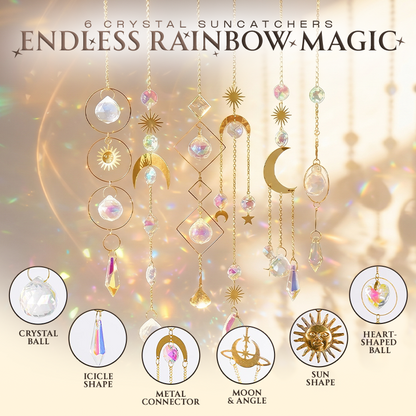 Anomasu® Rainbow Burst Prism Suncatcher