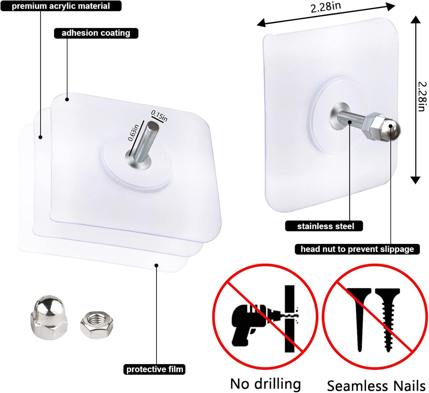 ✨Anomasu® Self-Adhesive Screw Wall Hooks