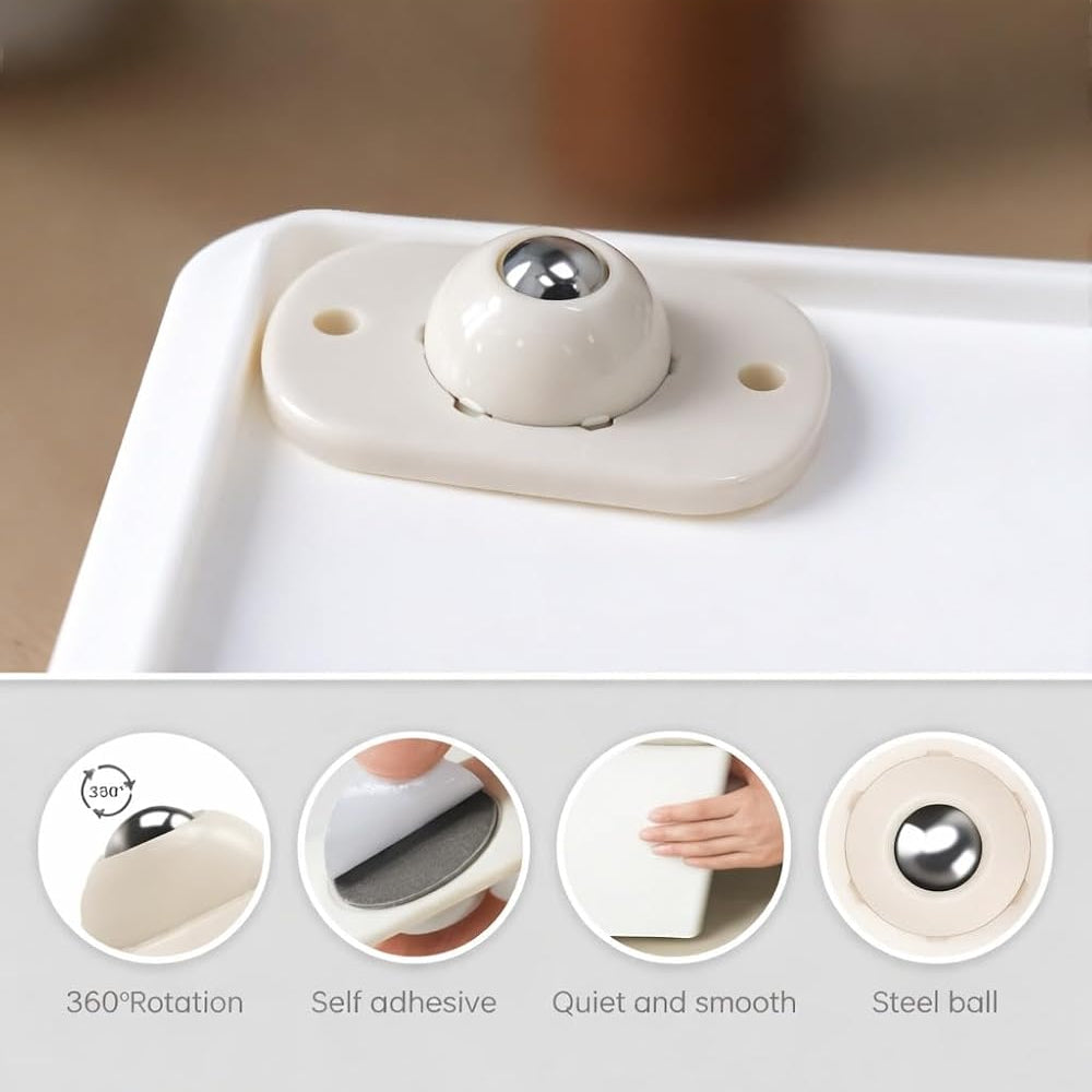 🔄360 Degree Rotation Self Adhesive Mini Caster Wheels