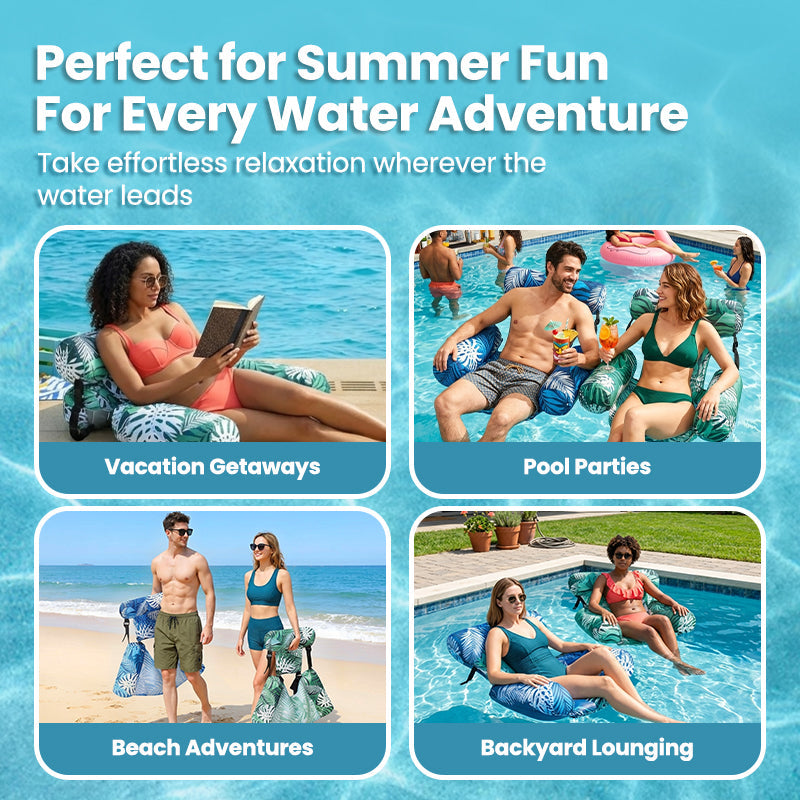 ⭐️Anomasu® Inflatable Pool Floating Lounge Chairs