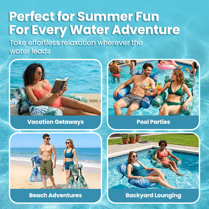⭐️Anomasu® Inflatable Pool Floating Lounge Chairs