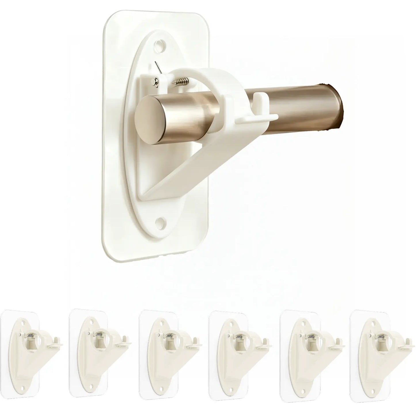 ⭐️Anomasu® New Self Adhesive Rod Brackets, No Drill Needed Curtain Rod Holders