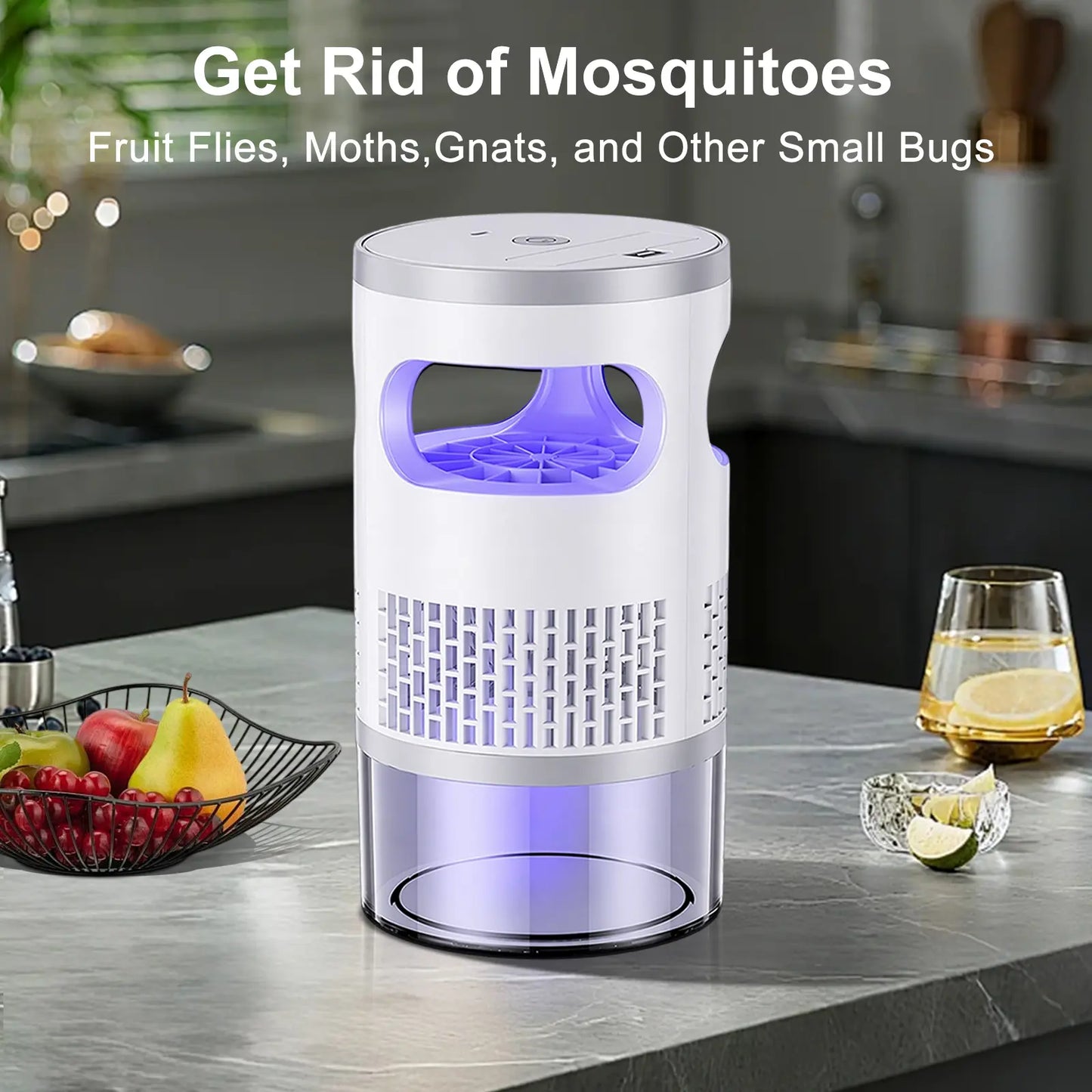 Anomasu® Indoor Insect Trap with Light and Suction Non Zapper Flying Bug Catcher for Home Use