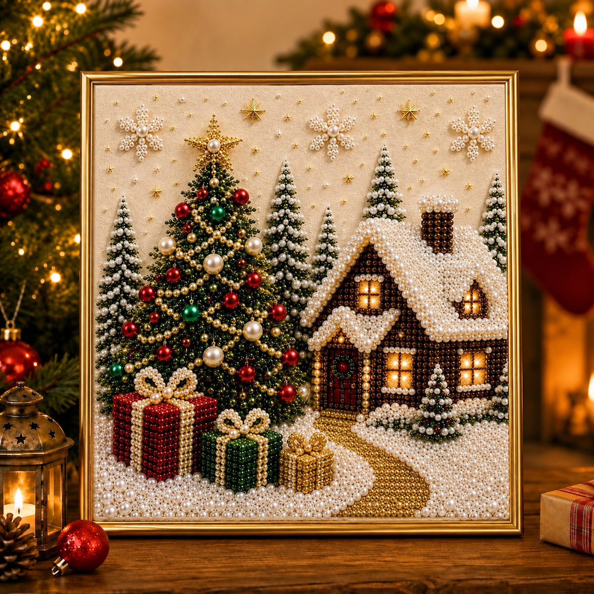 ✨ Anomasu® 3D Christmas Pearl Craft Kit – Relaxing DIY Holiday Art