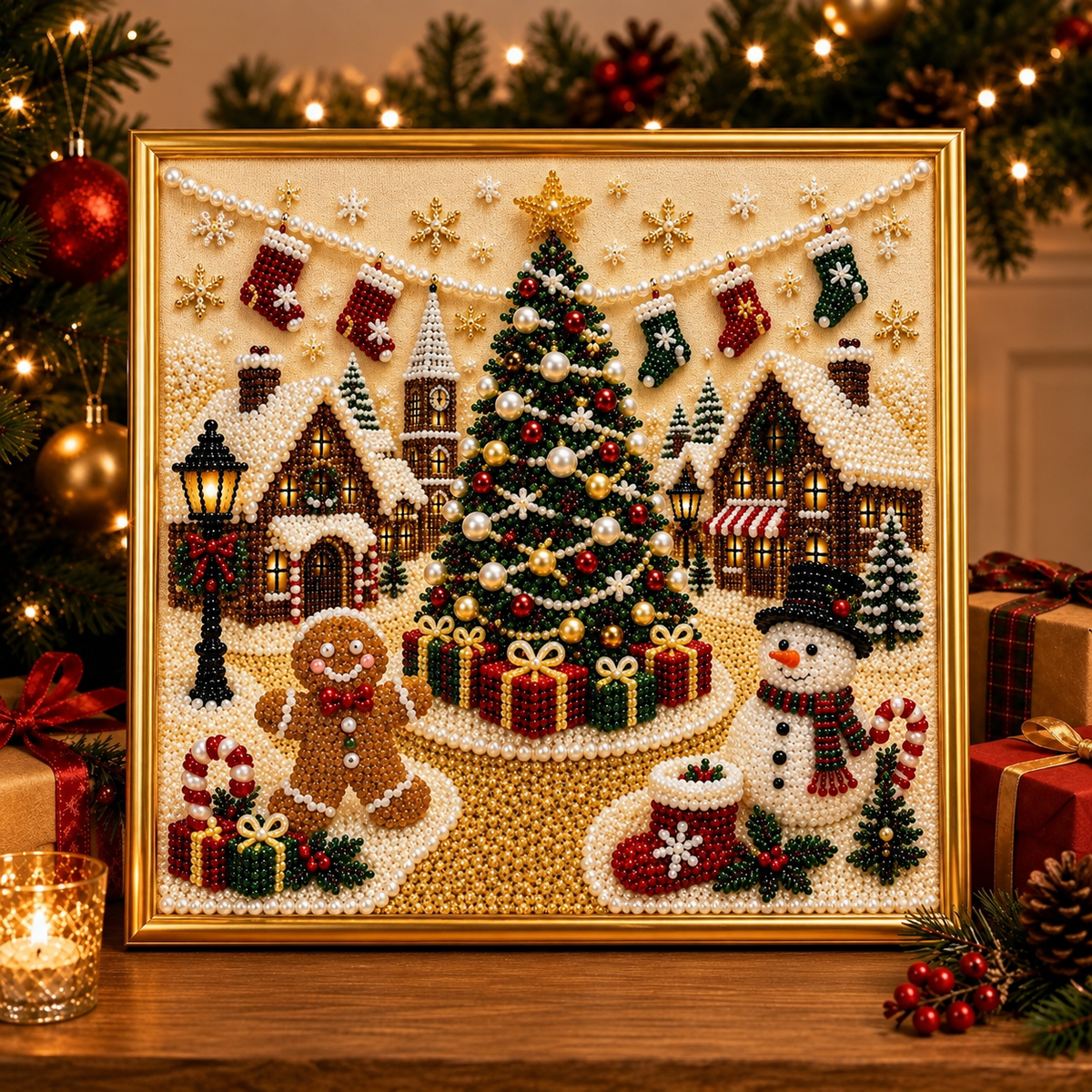 ✨ Anomasu® 3D Christmas Pearl Craft Kit – Relaxing DIY Holiday Art