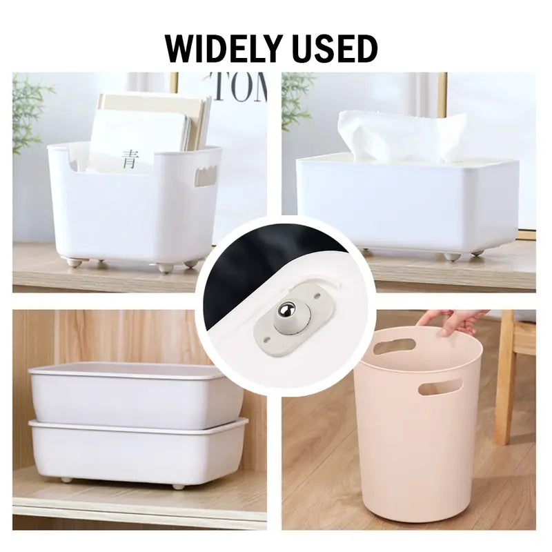🔄360 Degree Rotation Self Adhesive Mini Caster Wheels