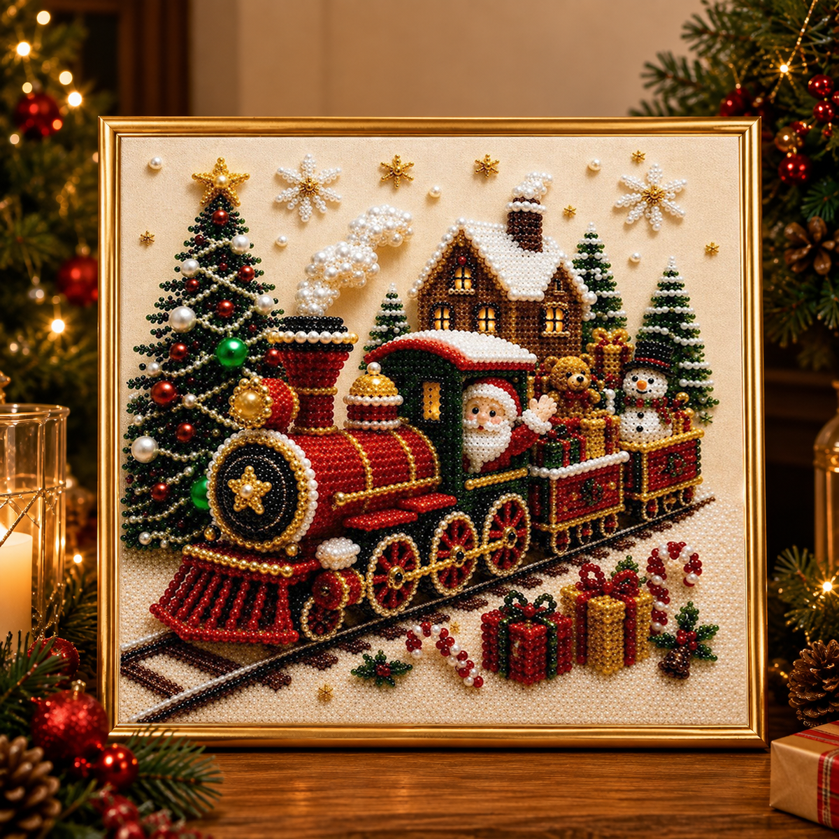 ✨ Anomasu® 3D Christmas Pearl Craft Kit – Relaxing DIY Holiday Art
