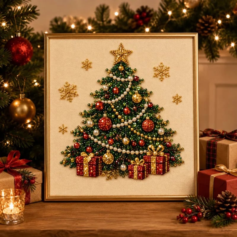 ✨ Anomasu® 3D Christmas Pearl Craft Kit – Relaxing DIY Holiday Art