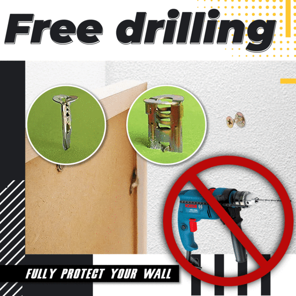 ✨Anomasu® Self-Drilling Drywall Anchors and Screws Kit