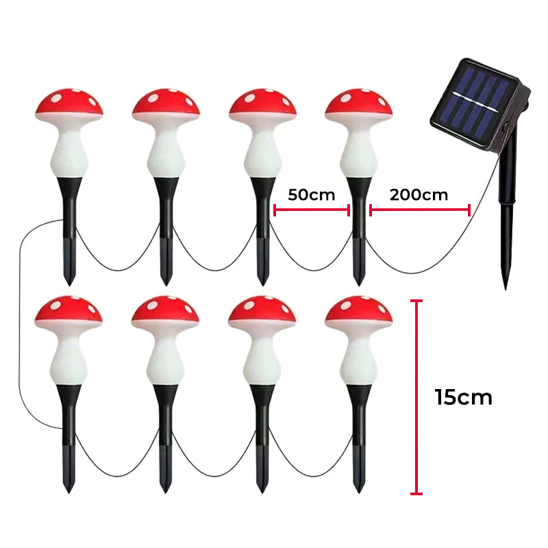 Anomasu® Mushroom Solar Garden Lights