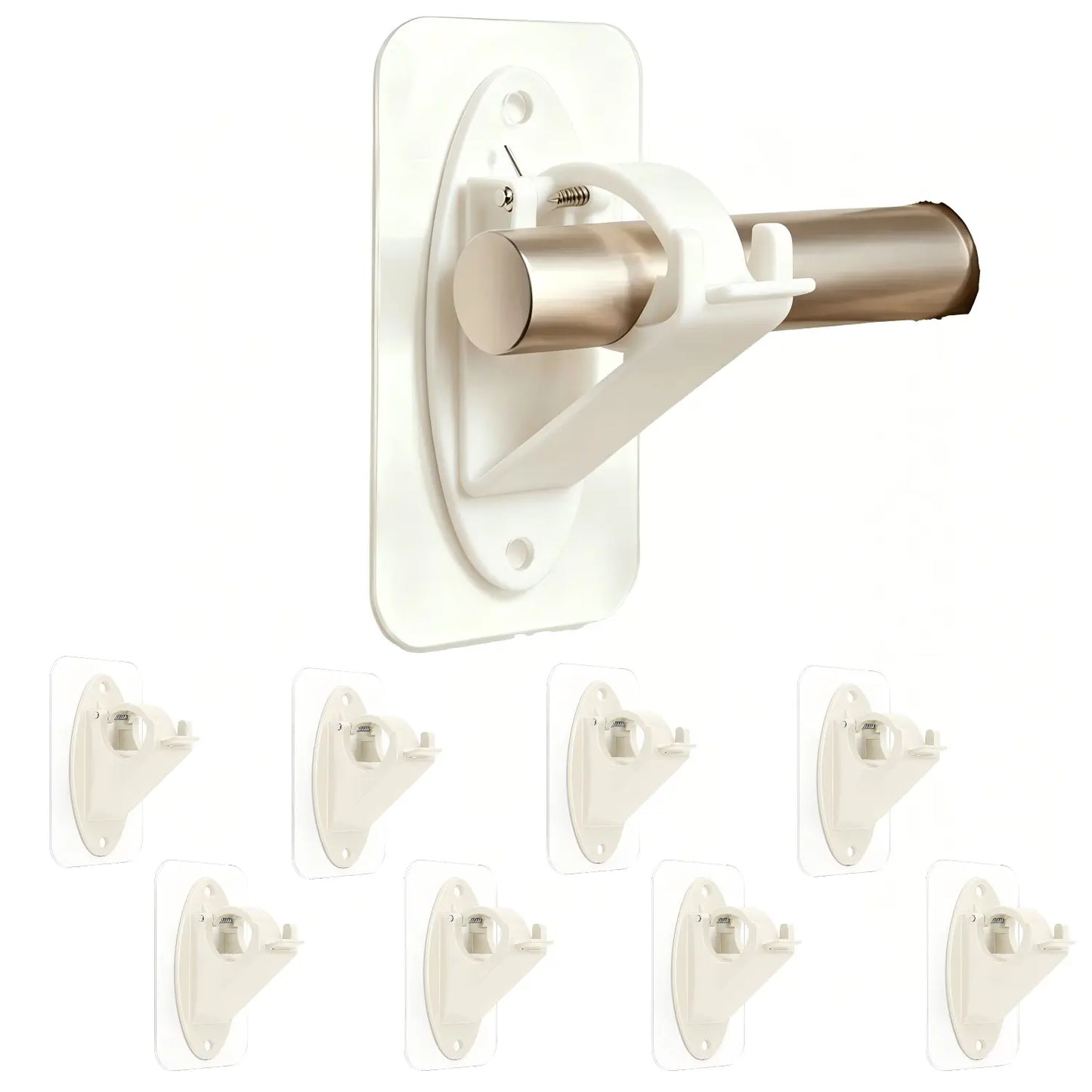 ⭐️Anomasu® New Self Adhesive Rod Brackets, No Drill Needed Curtain Rod Holders