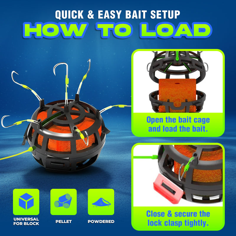 Anomasu® Stealth Reverse Bottom Bait Cage Fishing Hook