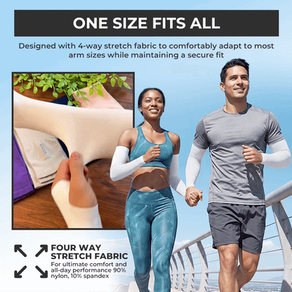 Anomasu® Instant Cooling & UPF 50+ Sun Protection Arm Sleeves – Beat the Heat!