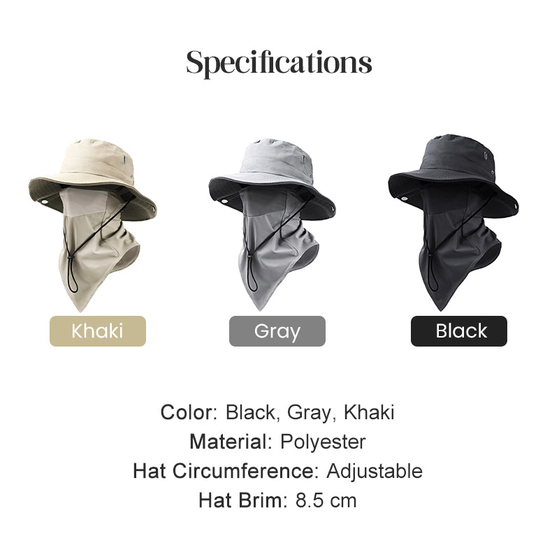 Anomasu® UV Protection Bucket Hat with Face Cover