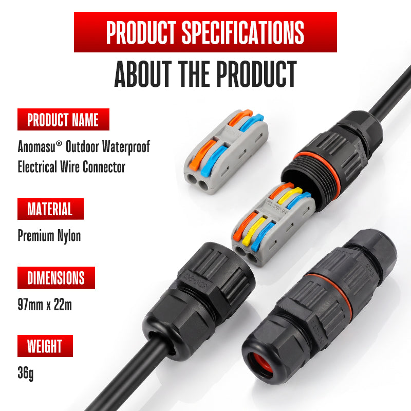 Anomasu® Outdoor Waterproof Electrical Wire Connector