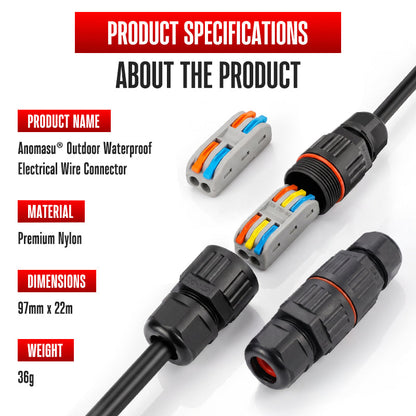 Anomasu® Outdoor Waterproof Electrical Wire Connector