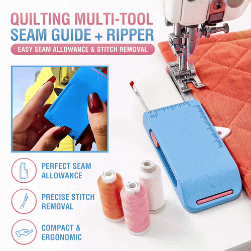 Anomasu® The Ultimate 3-in-1 Quilting Multi-Tool: Seam Guide + Retractable Ripper