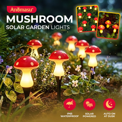 Anomasu® Mushroom Solar Garden Lights