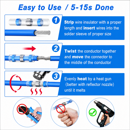 Anomasu® Solder & Seal Wire Connectors — Marine-Grade Waterproof Terminals