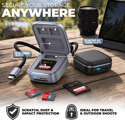 Anomasu® High-Speed 2-in-1 Card Holder and Card Reader