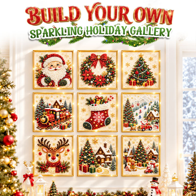 🎅🏻 Anomasu® 3D Christmas Pearl Craft Kit – Relaxing DIY Holiday Art