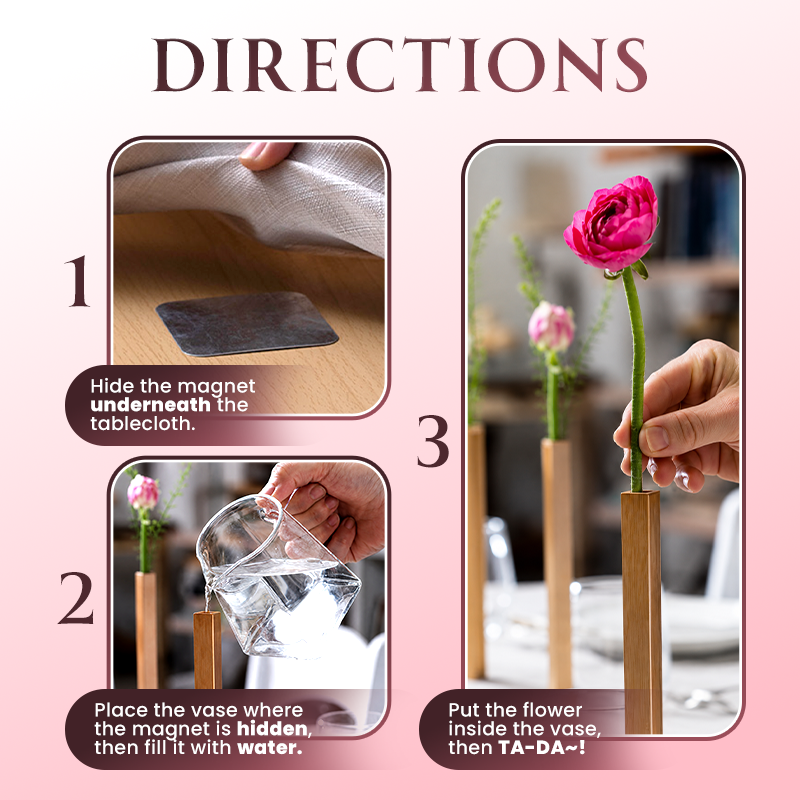Anomasu® The Invisible Magnetic Flower Vase