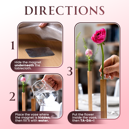 Anomasu® The Invisible Magnetic Flower Vase