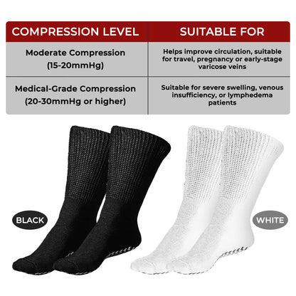 Anomasu® Extra Wide Medical Diabetic Socks For Swollen Feet