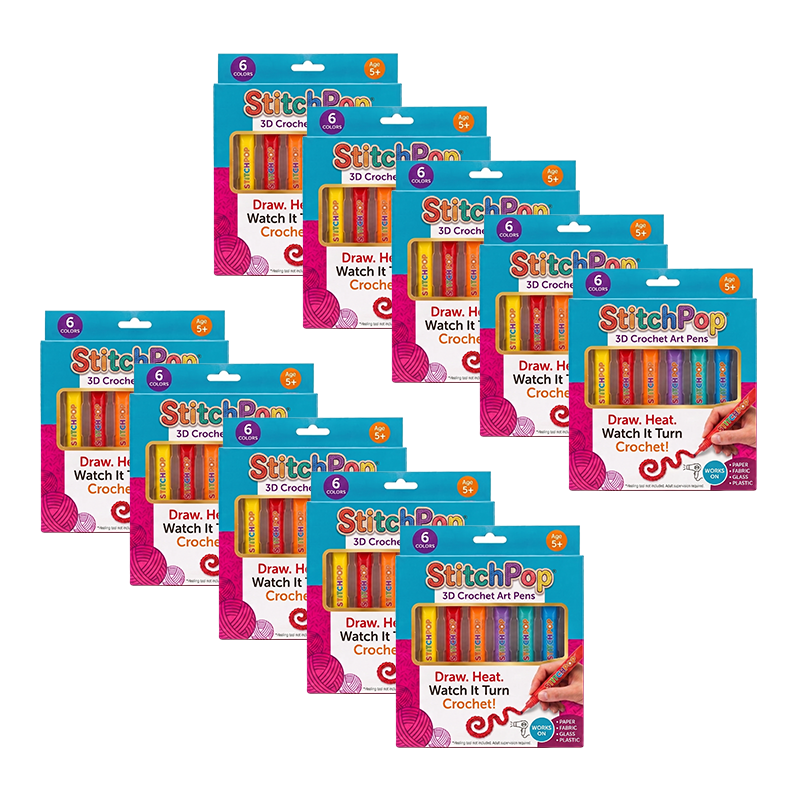 Anomasu® StitchPop 3D Crochet Art Pens🧶Turn Flat Drawings Into Touchable 3D Art🪄