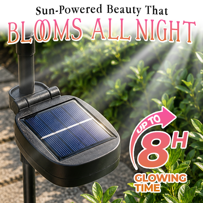 Anomasu® Solar Azalea Flower Lights🌺IP65 Waterproof🪦for Grave Garden Decor Memorial Cemetery Lights