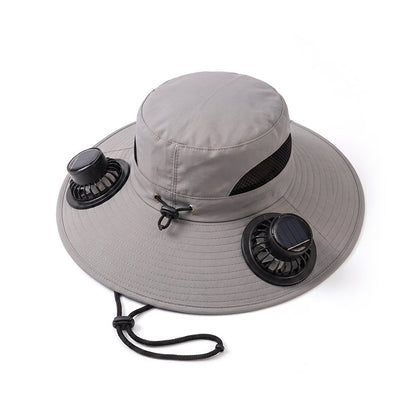 Anomasu® Solar Fan Sun Hat – UPF 50+, Dual Power, Ultralight