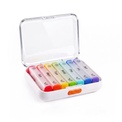 Anomasu® DoseKeeper AM/PM Pill Organizer – Travel-Friendly, Large Capacity