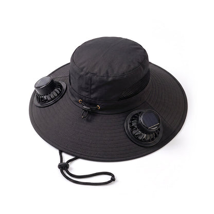Anomasu® Solar Fan Sun Hat – UPF 50+, Dual Power, Ultralight