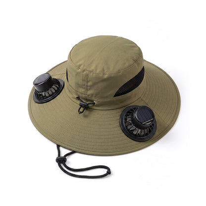 Anomasu® Solar Fan Sun Hat – UPF 50+, Dual Power, Ultralight